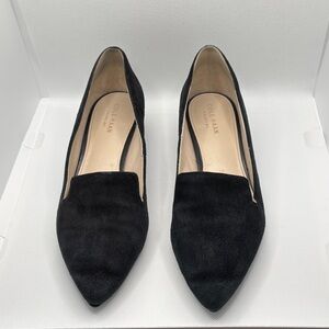 Cole Haan Classic Black Suede Women's Loafers Low heel pointed Shoes size 6